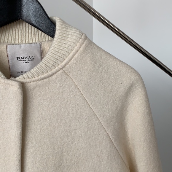 Zara creme jacket Size M - Picture 5 of 9